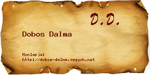 Dobos Dalma névjegykártya